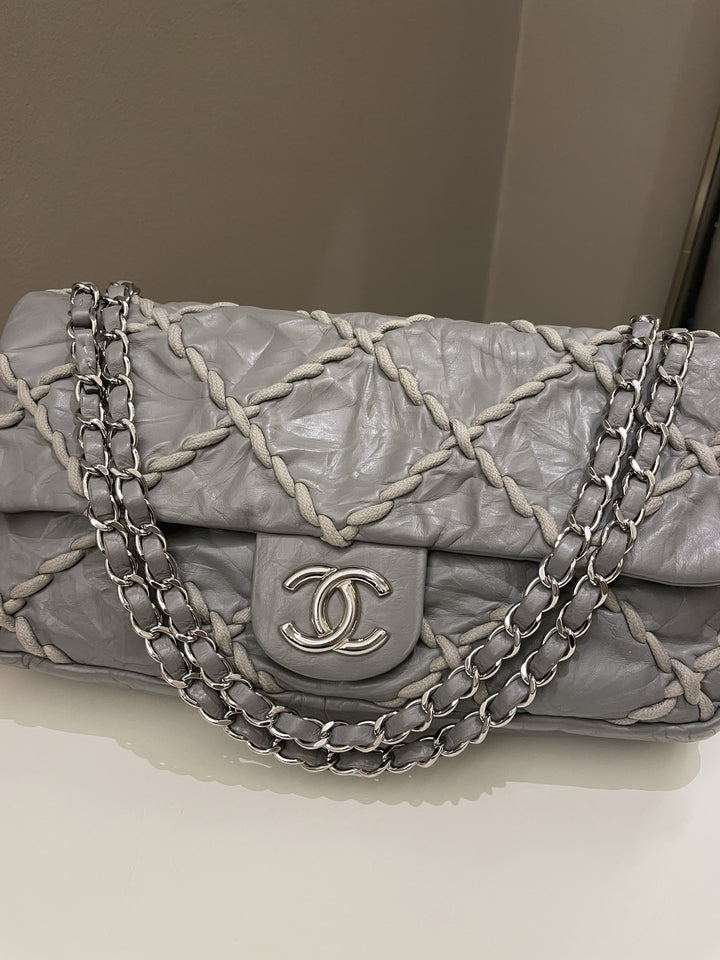 Chanel Ultra Stitch Flap Grey Age Calfskin