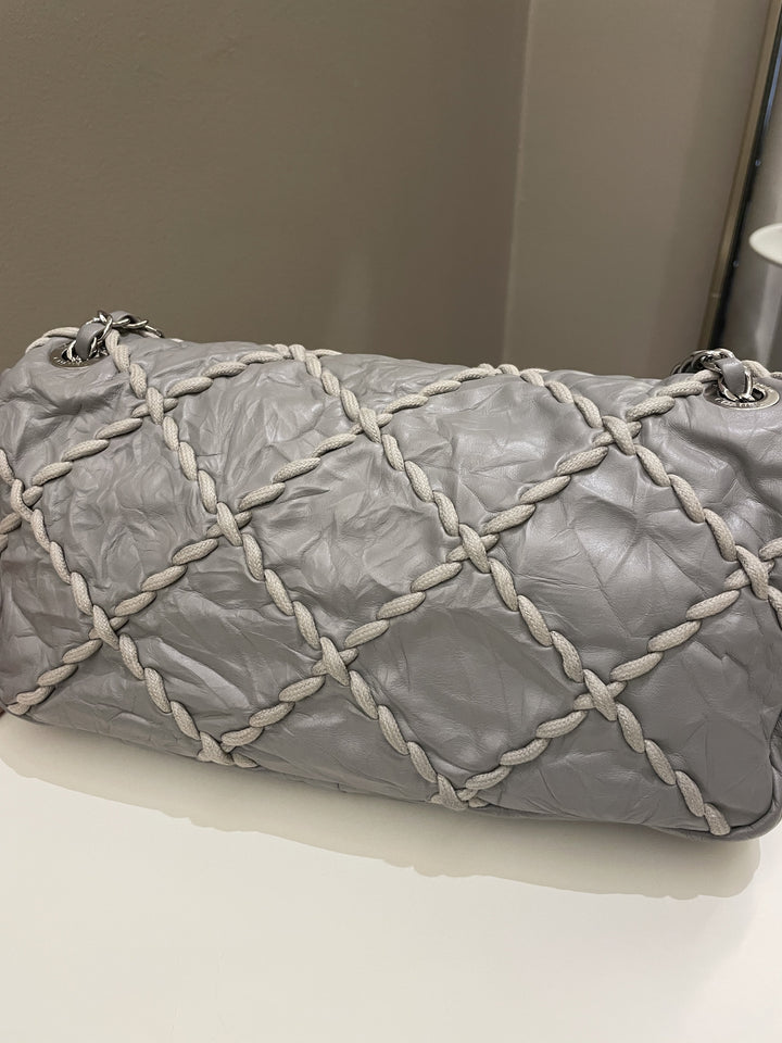 Chanel Ultra Stitch Flap Grey Age Calfskin