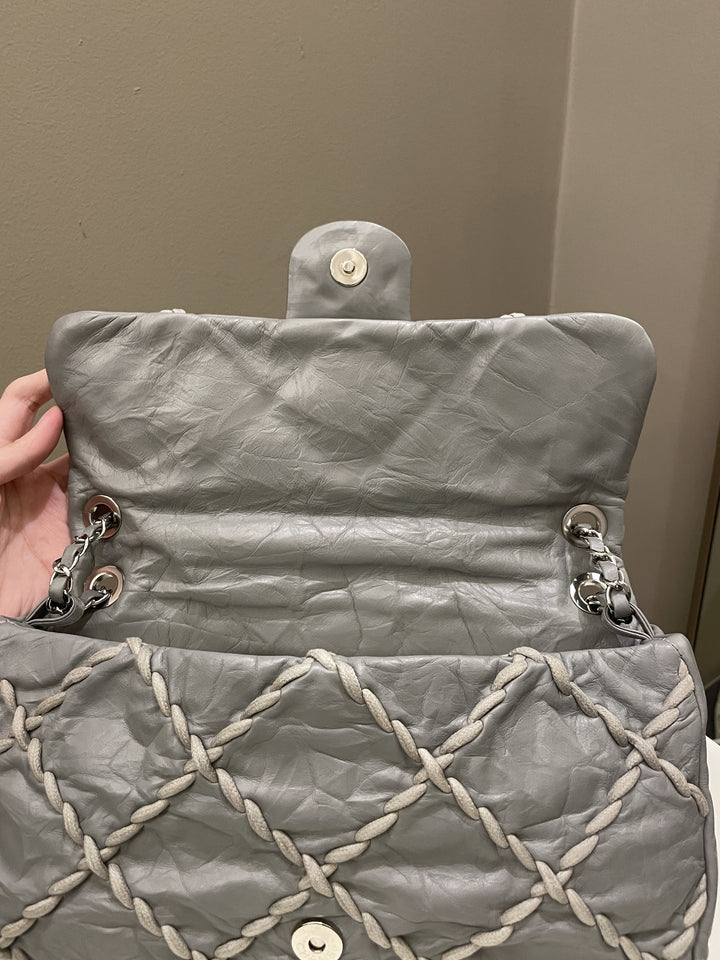Chanel Ultra Stitch Flap Grey Age Calfskin
