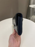 Chanel Double C Grommet Clutch On Chain Midnight Blue Patent