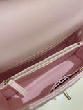Chanel 22P Classic Quilted Coco Handle Rose Clair Lilac Caviar