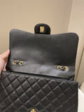 Chanel Classic Quilted Jumbo Single Flap Black Caviar