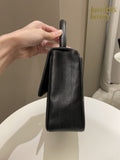 Chanel Vertical Quilted Top Handle  Black Caviar
