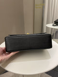 Chanel Vertical Quilted Top Handle  Black Caviar