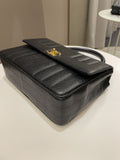 Chanel Vertical Quilted Top Handle  Black Caviar