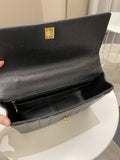 Chanel Vertical Quilted Top Handle  Black Caviar