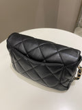 Chanel 23S Heart Flap Bag Black Lambskin
