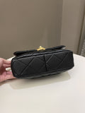 Chanel 23S Heart Flap Bag Black Lambskin