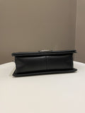 Chanel Quilted Boy Old Medium Black Calfskin
