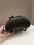 Chanel Quilted Vintage Duma Cc Backpack Black Lambskin