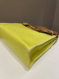 Hermes Herbag Zip 31 Lime coated canvas