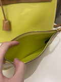 Hermes Herbag Zip 31 Lime coated canvas