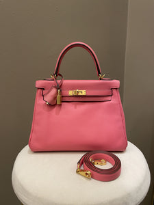 Hermes Kelly 25 Rose Azalea Swift