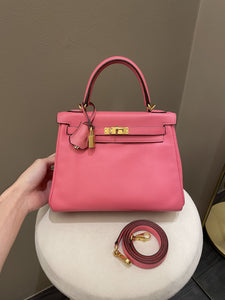 Hermes Kelly 25 Rose Azalea Swift