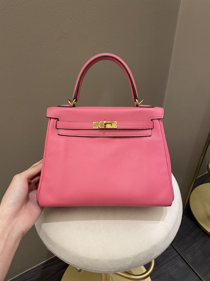 Hermes Kelly 25 Rose Azalea Swift