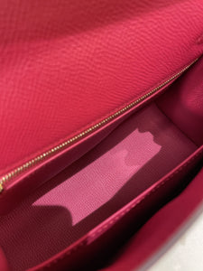 Hermes Kelly Sellier 25 Rose Extreme Epsom