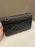 Chanel Vintage Classic Quilted Medium Double Flap Black