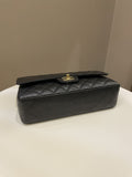 Chanel Vintage Classic Quilted Medium Double Flap Black
