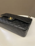 Chanel Vintage Classic Quilted Medium Double Flap Black