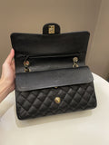 Chanel Vintage Classic Quilted Medium Double Flap Black