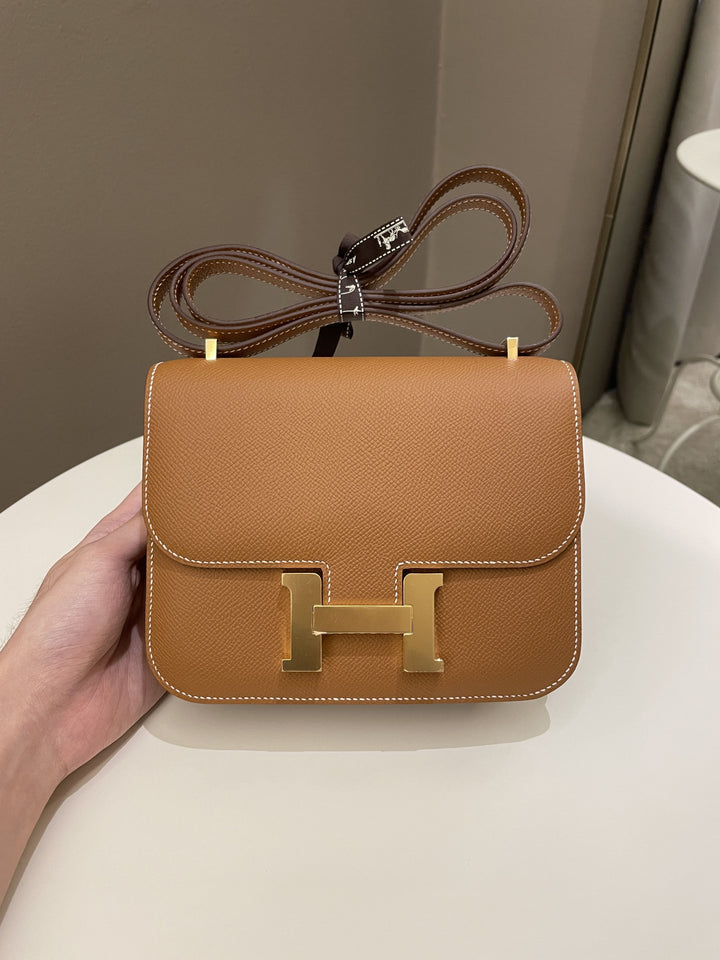 Hermes Constance 18 Gold Epsom