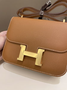 Hermes Constance 18 Gold Epsom