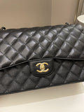 Chanel Classic Jumbo Double Flap Black Caviar