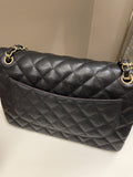 Chanel Classic Jumbo Double Flap Black Caviar