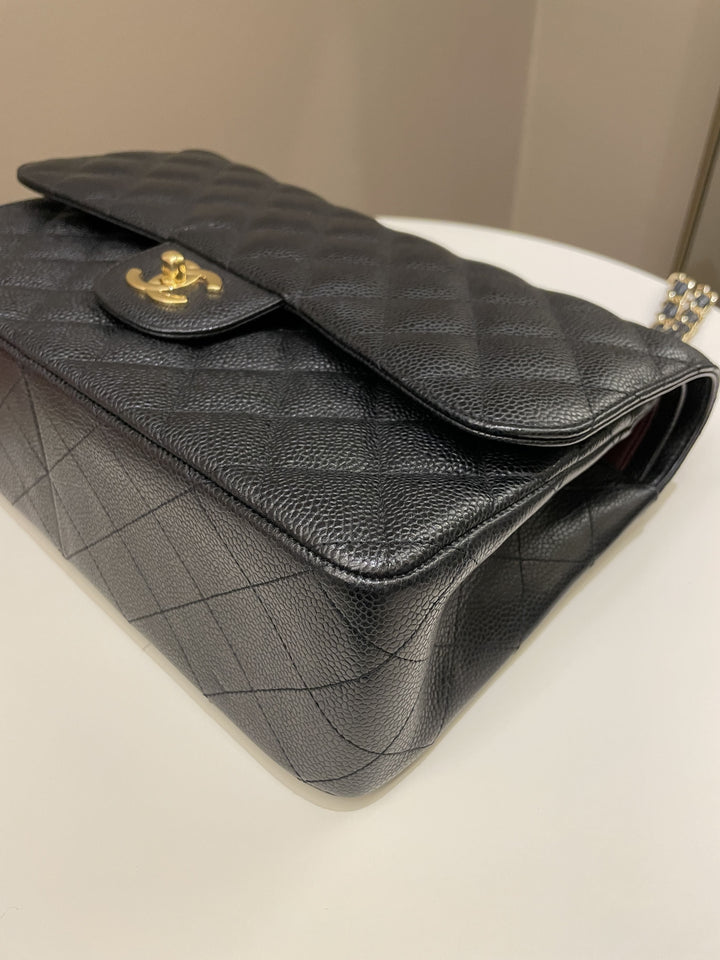 Chanel Classic Jumbo Double Flap Black Caviar