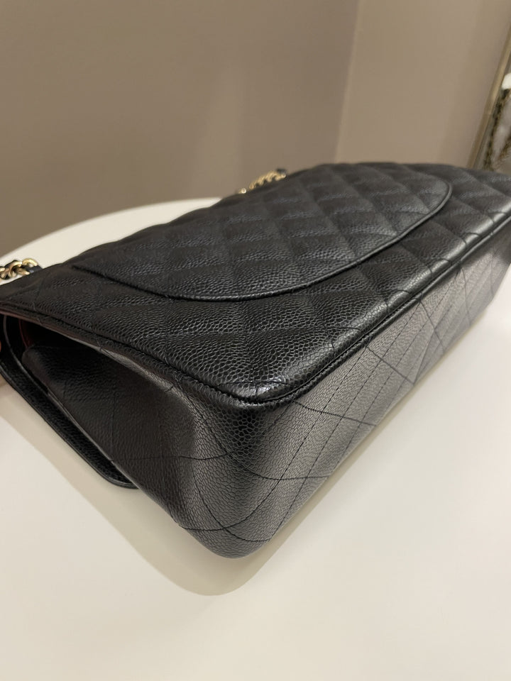 Chanel Classic Jumbo Double Flap Black Caviar