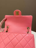 Chanel 22P Chain Cc Flap Bag  Pink Calfksin
