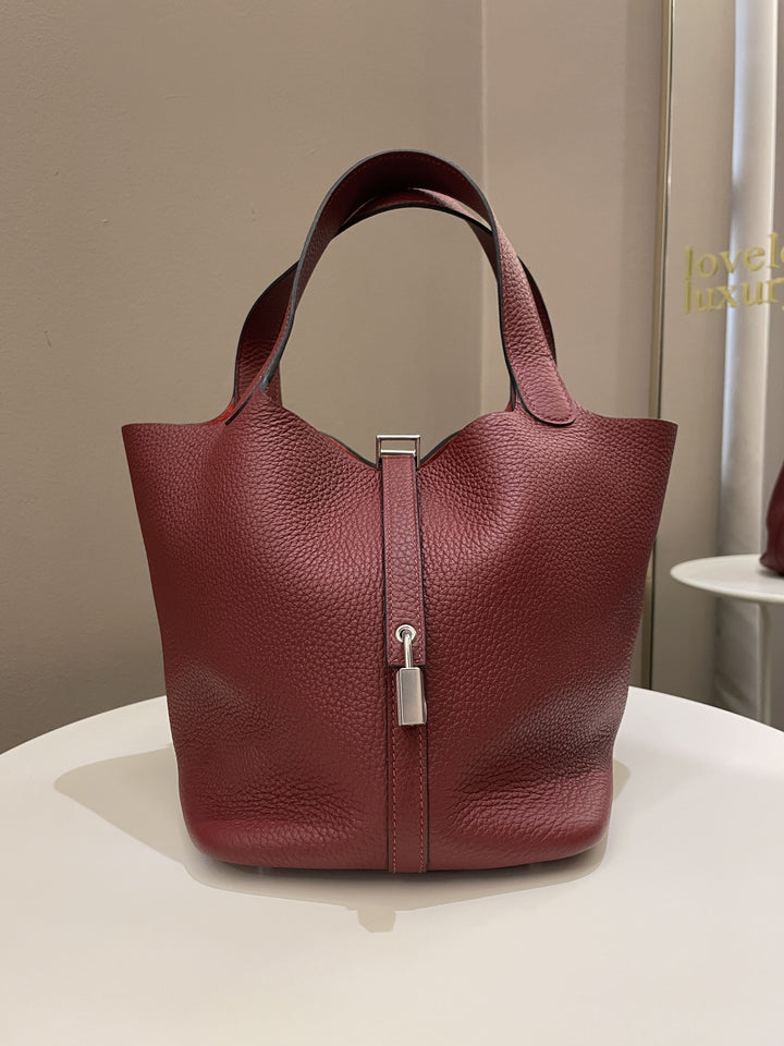 Hermes Picotin Lock 22 Rouge H Clemence