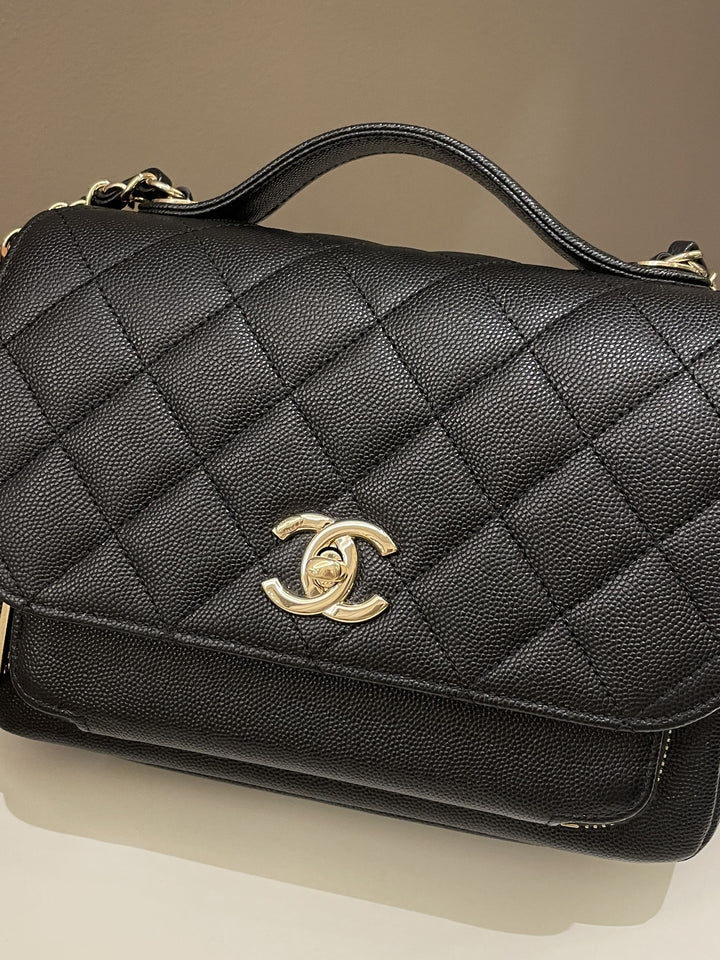 Chanel Business Affinity Flap Black Caviar