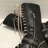 Christian Dior Black Combat Boots Sz 38.5 (8.5)
