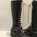 Christian Dior Black Combat Boots Sz 38.5 (8.5)