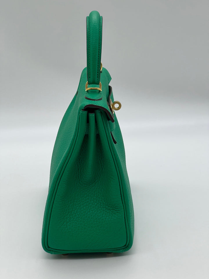 Hermes Kelly II 25 Retourne Veau Togo Perso Menthe