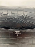 Hermes Constance 24 Matte Black Alligator Ombre Lizard Marquette Palladium Hardware