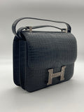 Hermes Constance 24 Matte Black Alligator Ombre Lizard Marquette Palladium Hardware