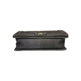 Chanel Boy Medium Grey Suede Ruthenium