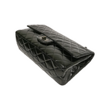 Chanel Reissue 2.55 Maxi Black Patent Leather Ruthenium
