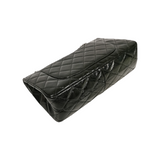 Chanel Reissue 2.55 Maxi Black Patent Leather Ruthenium
