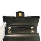 Chanel Classic Double Flap Chevron Black Lambskin Gold