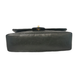 Chanel Classic Double Flap Chevron Black Lambskin Gold