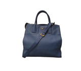 Prada Blue Vitello Daino Bag