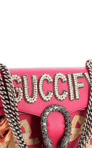 Pink Guccify Dionysus Small Shoulder Bag