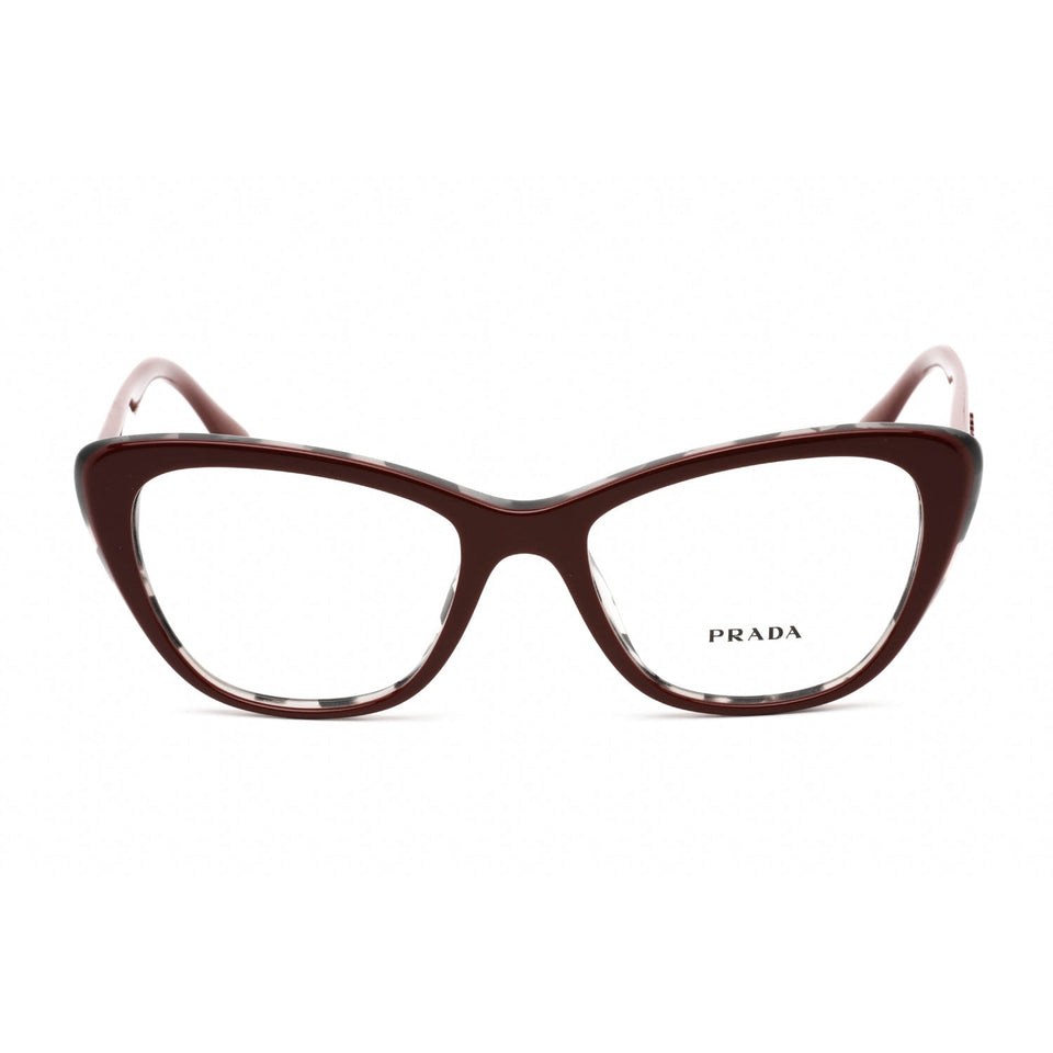 Prada   04WV Eyeglasses Bordeaux/Grey Havana/Clear demo lens