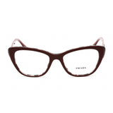 Prada   04WV Eyeglasses Bordeaux/Grey Havana/Clear demo lens