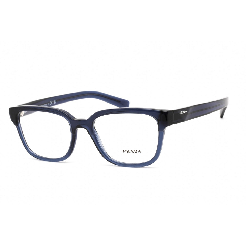 Prada 0PR 04YV Eyeglasses Transparent Blue/Clear demo lens-AmbrogioShoes