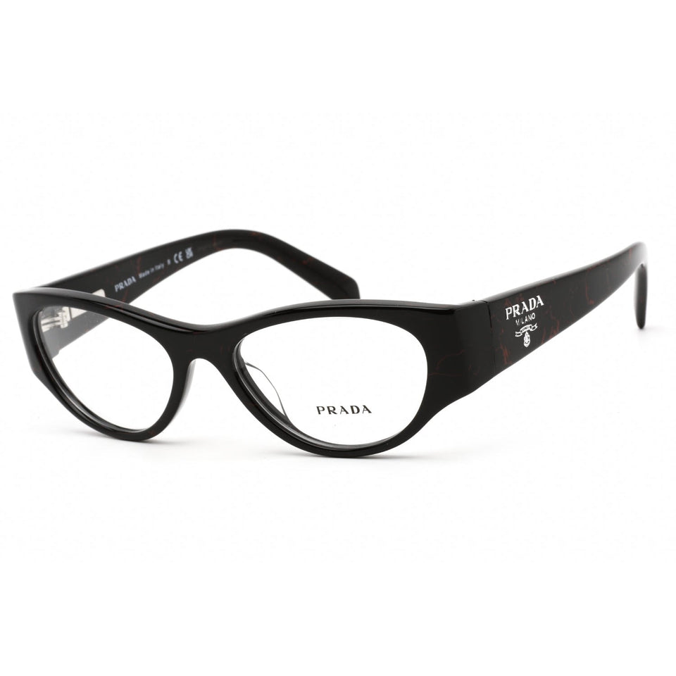 Prada 0PR 06ZV Eyeglasses Black / clear demo lens-AmbrogioShoes