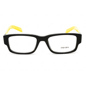 Prada   07ZV Eyeglasses Black/Yellow Marble  / Clear Lens
